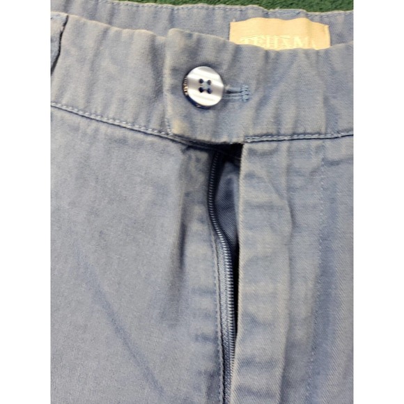 Tehama Mens Blue Bermuda Shorts Size 32 Casual 100% Cotton Khaki Chino - Picture 2 of 12